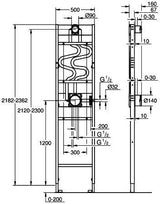 GROHE Rapido Duschrahmen Element für Duo Brausen – Unterputz-Installation