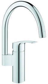 GROHE Eurosmart Einhand-Spültischbatterie hoher Auslauf – Chrom, schwenkbar, SilkMove-Technologie