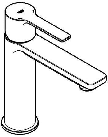 GROHE Lineare Einhand-Waschtischbatterie S-Size chrom mit SilkMove und EcoJoy