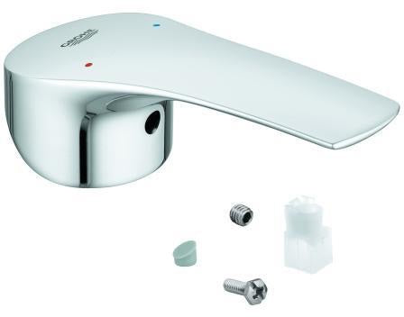 GROHE Hebel 48550 Chrom – Armaturengriff mit rot/blauer Temperaturanzeige