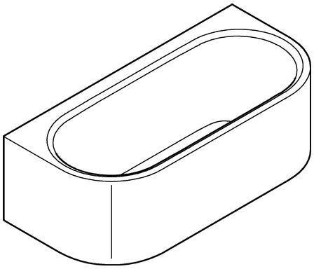 GROHE Essence Vorwand-Badewanne 180 x 85 cm alpinweiß Titan-Stahl mit Schürze und Überlauf