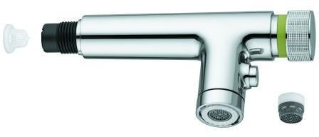 GROHE Spülbrause 48600 chrom – 2 Strahlarten, Außengewinde, Rückschlagklappe