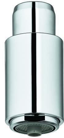 GROHE Spülbrause 48380 für GROHE Blue U-Auslauf – Chrom, Dual Strahlregler, herausziehbar