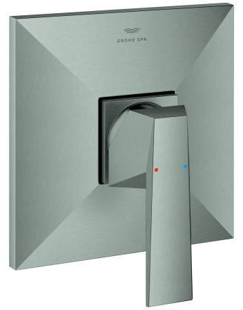 GROHE Allure Brilliant Einhand-Brausebatterie Fertigmontageset – chrom, eckig, für Rapido SmartBox