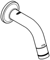 GROHE Universal Wandauslaufventil DN 15, Ausladung 106 mm, chrom – Wasserhahn mit Keramik-Oberteil