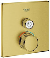 GROHE Grohtherm SmartControl Unterputz-Thermostat eckig mit 1 Absperrventil – Chrom