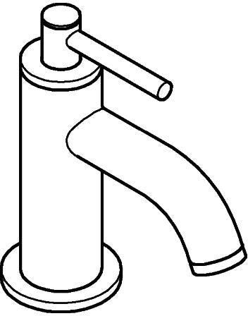 GROHE Standventil Atrio XS-Size Hebelgriff chrom – 1/2'' Oberteil, EcoJoy, 5 l/min
