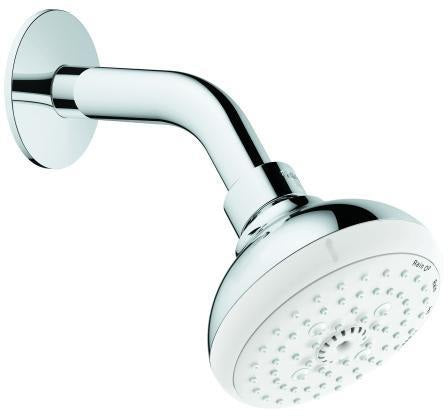 GROHE Kopfbrauseset Tempesta 100 mit 4 Strahlarten und Brausearm, Chrom