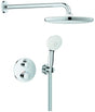 GROHE Grohtherm Unterputz-Duschsystem mit Tempesta 250, rund, chrom, 2 Absperrventile