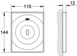 GROHE Tectron Surf Urinal-IR-Elektronik 37336_1 – 230 V, Fertigmontageset für Rapido U, Chrom