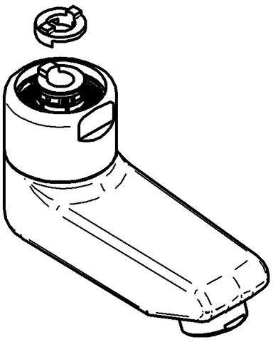 GROHE Gussauslauf 440451 77 mm für Eichelberg Waschtisch-Wandarmaturen in Chrom