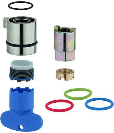 GROHE Armaturengriff 48041 in Chrom mit Durchflussbegrenzer und Temperaturanzeige
