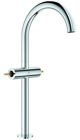 GROHE Atrio Private Collection Waschtisch-Einlochbatterie XL-Size für Hebelgriffe Chrom