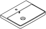 GROHE Euro Keramik Waschtisch 60 cm wandhängend, 1 Hahnloch, mit Überlauf, alpinweiß