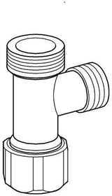 GROHE Eckventil 42730 für Spülkasten – Messing, rechtwinklig, 1/2" x 3/8"