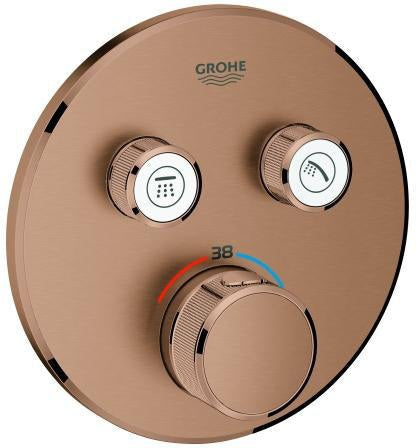 GROHE Grohtherm SmartControl Unterputz-Thermostat 2 Absperrventile hard graphite