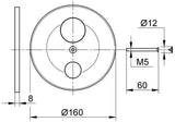 GROHE Wandrosette 440432 für Eichelberg UP-Brausebatterie MultiFlow in Chrom