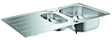 GROHE K200 Edelstahlspüle 1,5 Becken mit Abtropffläche 965x500 mm