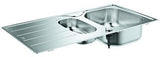 GROHE K200 Edelstahlspüle 1,5 Becken mit Abtropffläche 965x500 mm
