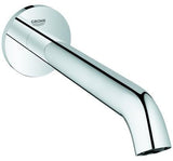 GROHE Essence Wanneneinlauf Wandmontage Chrom – J-Auslauf mit 221 mm Ausladung