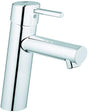 GROHE Concetto Einhand-Waschtischbatterie M-Size mit Push-open Ablaufgarnitur, Chrom – SilkMove & EcoJoy