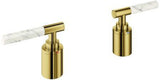 GROHE Atrio Private Collection Hebelgriffe White Attica Caesarstone Chrom – 2er-Set H/C