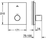 GROHE Grohtherm F Thermostat-Zentralbatterie Fertigmontageset – Satin Graphite, hoher Durchfluss