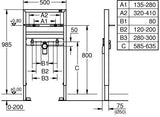 GROHE Rapid SL Waschtisch-Element 38541 für Einlochbatterie, 1,00 m Bauhöhe, vormontiert