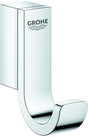 GROHE Selection Bademantelhaken Einfach Chrom – verdeckte Befestigung, Metall, 1 Haken