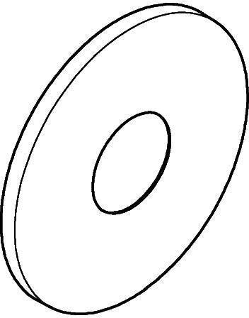 GROHE Rosette 48615 rund für Einhandmischer-Fertigmontagesets, Chrom, FastFixation, 53,1 mm
