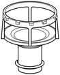 GROHE Ventilsitz 42848 mit O-Ring für Eco-Set und Ecolux – 50 mm