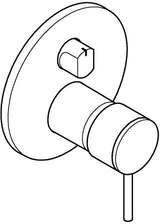 GROHE Atrio Einhandbatterie 3-Wege Umstellung Fertigmontageset Chrom