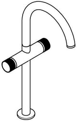 GROHE Atrio Private Collection Waschtisch-Einlochbatterie XL-Size mit Knopfbetätigung in Chrom