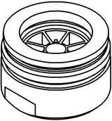 GROHE Mousseur Strahlregler M24 x 1 Außengewinde – 66 l/min, Long-Life Oberfläche