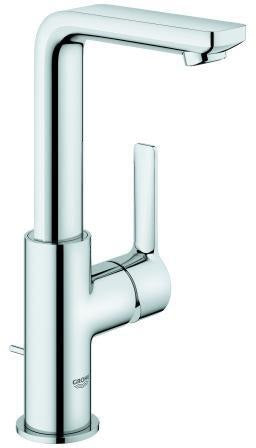 GROHE Lineare Einhand-Waschtischbatterie L-Size Chrom – SilkMove & EcoJoy