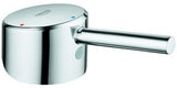 GROHE Hebel 46869 Chrom – Ersatzgriff mit Temperaturanzeige rot/blau
