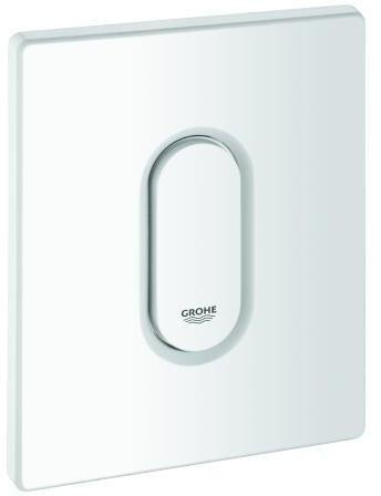 GROHE Abdeckplatte 42380 mit Drucktaste alpinweiß – WC-Betätigungsplatte