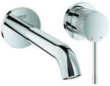 GROHE Essence 2-Loch-Waschtischbatterie Wandmontage Fertigmontageset Crafted Warm Sunset