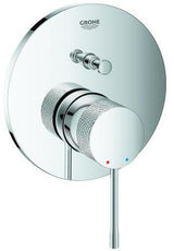 GROHE Essence Einhand-Wannenbatterie Fertigmontageset – SilkMove Keramikkartusche, Crafted Warm Sunset