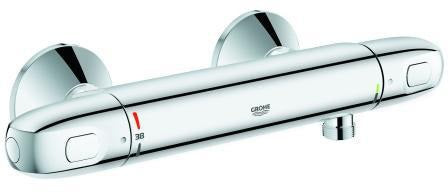 GROHE Grohtherm 1000 Thermostat-Brausebatterie Wandmontage eigensicher chrom