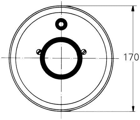 GROHE Rosette 46057 Ø170 mm für Einhandmischer – Chrom-Armaturenrosette