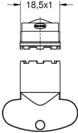 GROHE Mousseur 13989 – Strahlregler mit Außengewinde M 18,5 x 1, 17,8 l/min