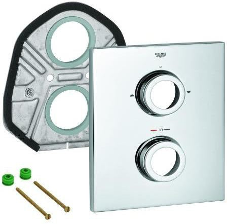 GROHE Rosette 47901 chrom – Armaturenrosette für Grohtherm F THM Rapido mit 2-Wegeumstellung