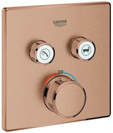 GROHE Grohtherm SmartControl Thermostat 29124 eckig 2 Absperrventile chrom