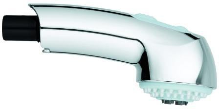 GROHE Spülbrause 46657 – Chrom/Grau, 2 Strahlarten, Antikalk & Rückschlagklappe