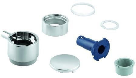 GROHE Absperrgriff 49090 für Aquadimmer – Chrom, mit Kappe, StarLight Oberfläche