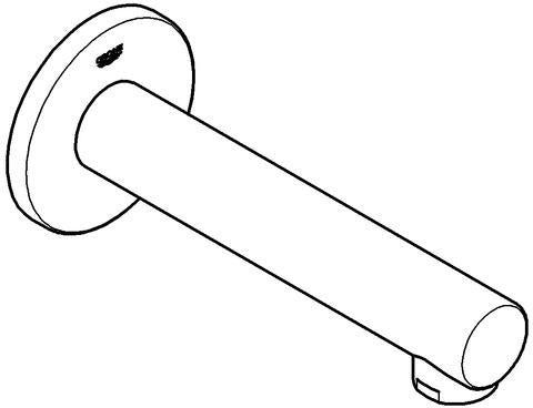 GROHE Concetto Wanneneinlauf Wandmontage, Ausladung 170 mm, Chrom, mit Mousseur