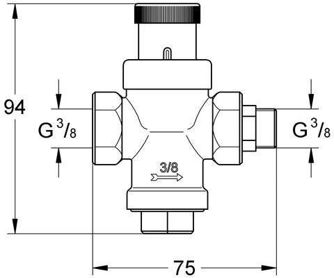 GROHE Blue Druckausgleichsteuerung 40452 für Wasserdruck über 5 bar