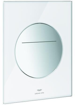 GROHE Arena Aqua Tiles WC-Betätigung 2-Mengen rund chrom 201x160 mm