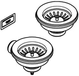 GROHE Spülen-Ablaufgarnitur 40997 für 1 Becken ohne Exzenter, hard graphite gebürstet
